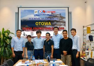 Khóa đào tạo kỹ thuật chuyên sâu về sản phẩm cắt sét OTOWA Nhật Bản
